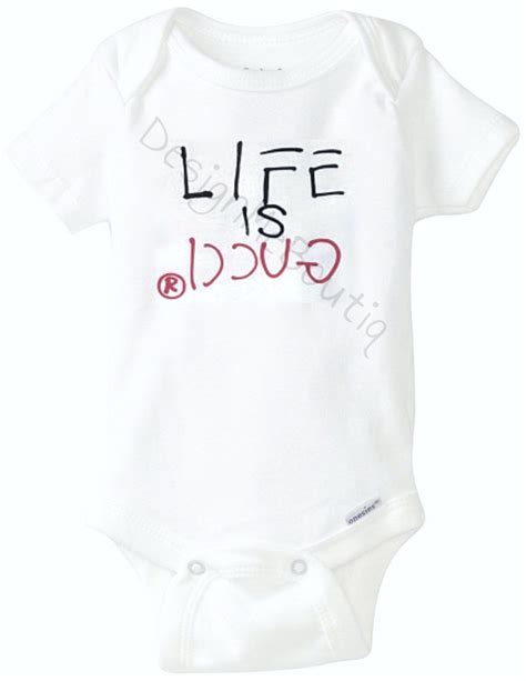 gucci babydoll pink dress|life is gucci baby onesie.